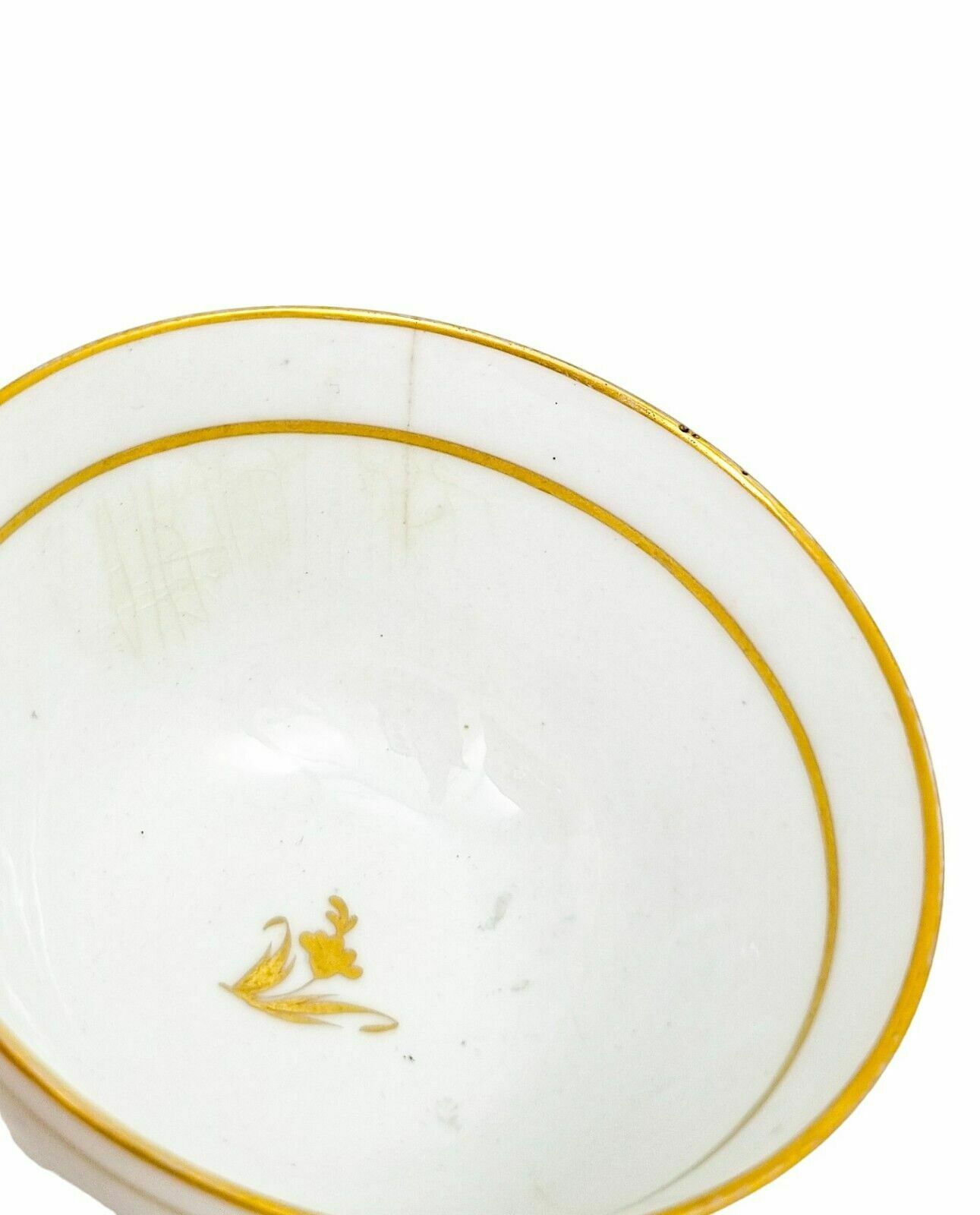 photo vintage Georgian Thomas Wolfe Factory Z Porcelain Set 3 Bat Printed Tea Slop Bowls, 1800