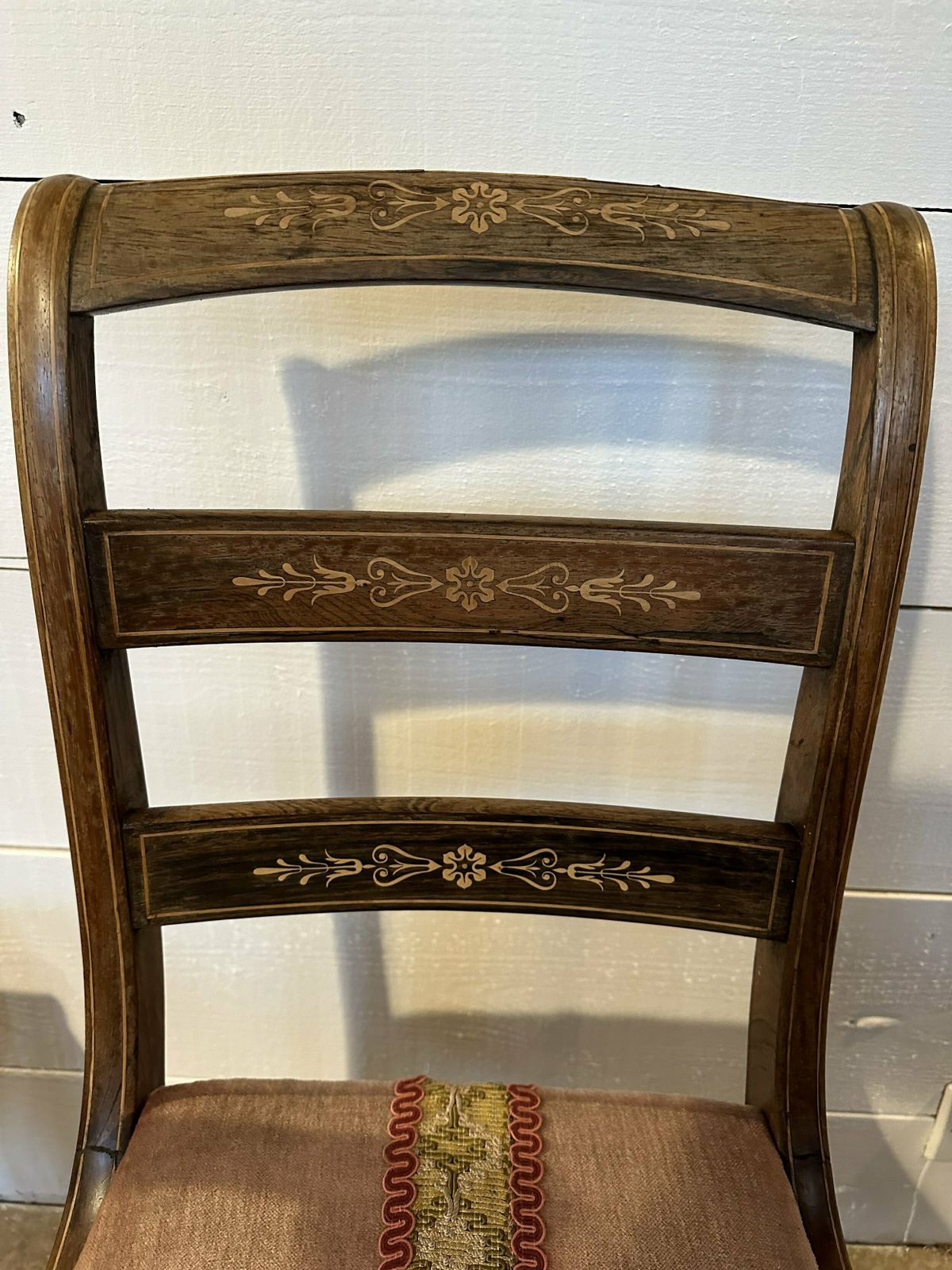 Pair Of Inlaid Chairs, 1800s photo 175.0