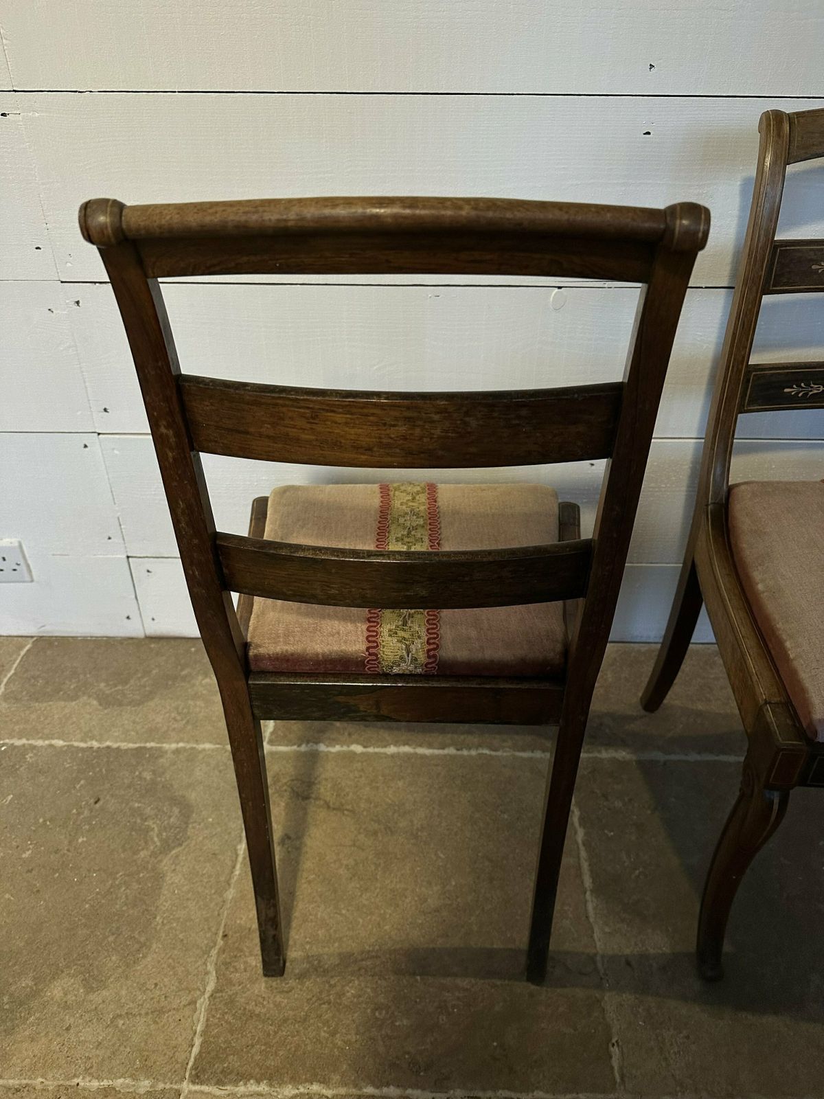 Pair Of Inlaid Chairs, 1800s photo vinterior