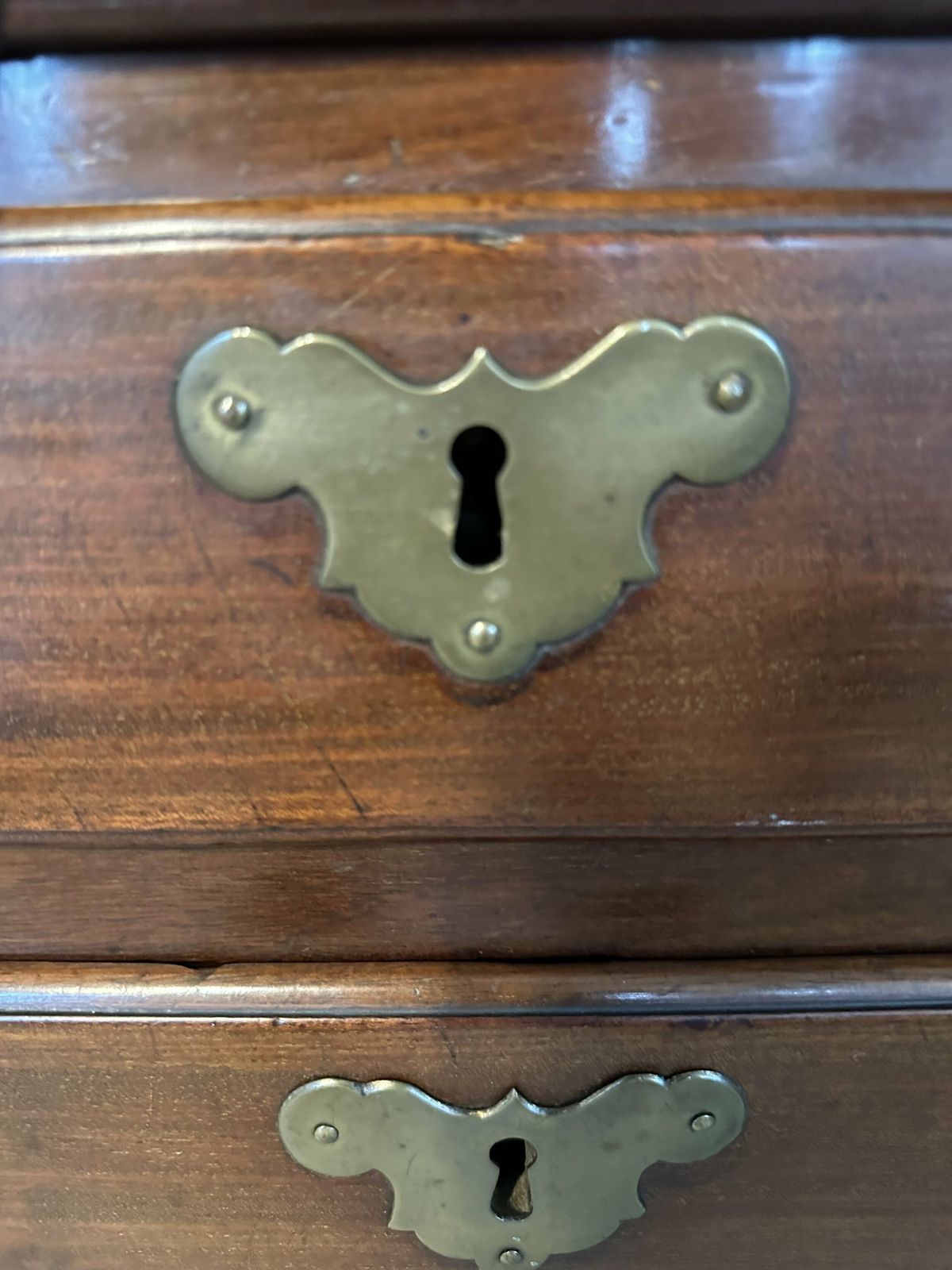 A Wonderful Mahogany Chest Of Drawers, English C1790s, Antique photo vintage