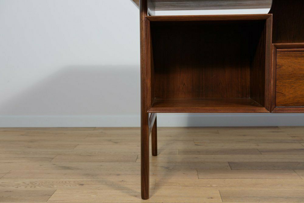 photo furniture Mid Century Teak Model 75 Freestanding Desk From Omann Jun, Denmark, 1960s