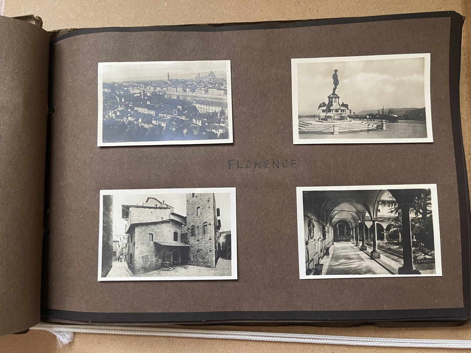 photo for sale Photo Album Titled 1927 Italian Tour