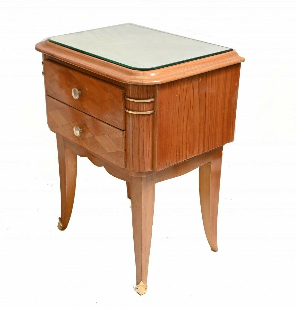 Pair Vintage Art Deco Bedside Cabinets 1930s photo for sale