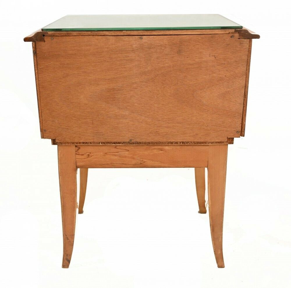 Pair Vintage Art Deco Bedside Cabinets 1930s photo vinterior