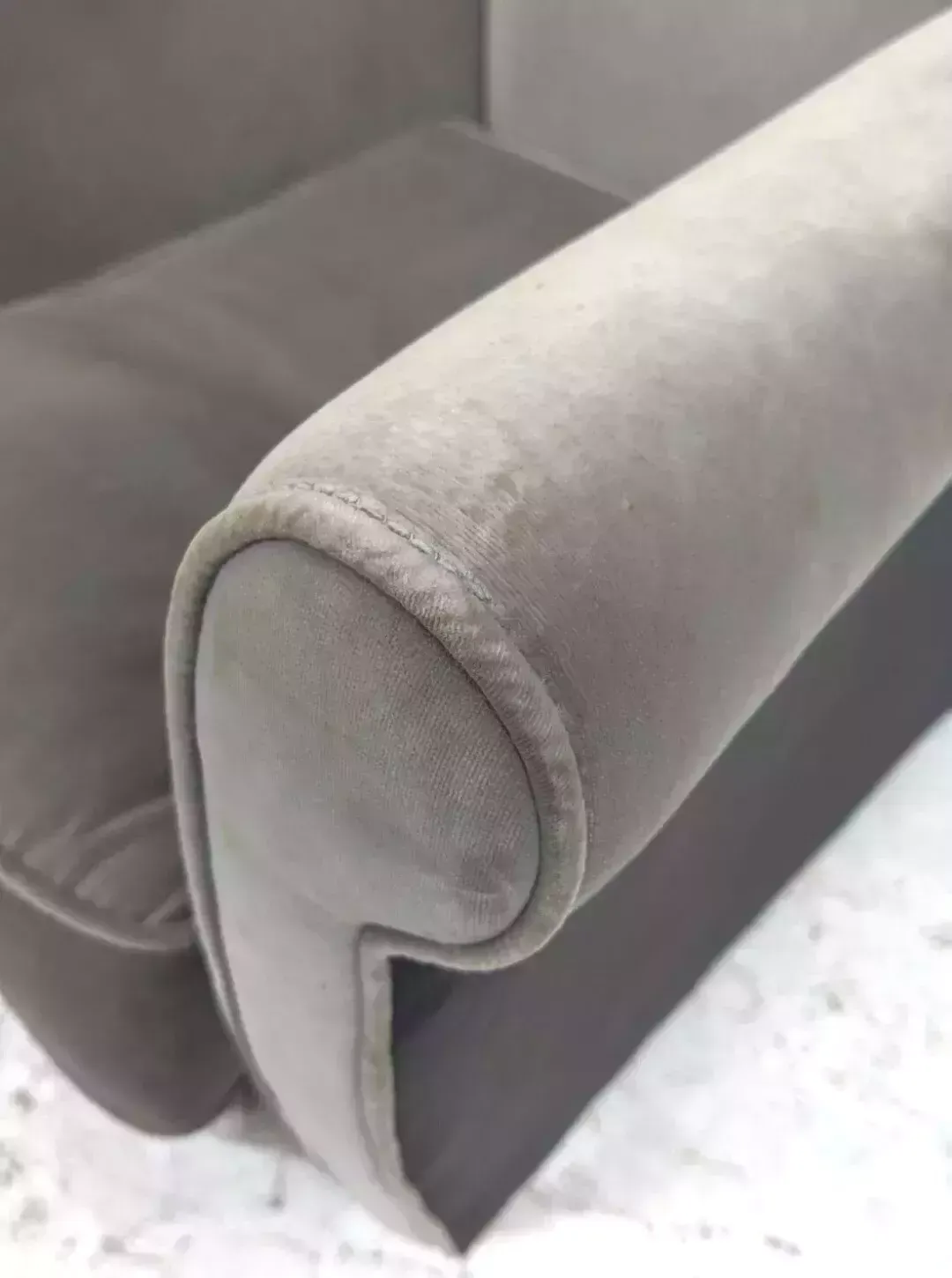 Mid Century Italian Velvet Armchair In Style Of Gio Ponti Circa 50s Vintage photo vintage