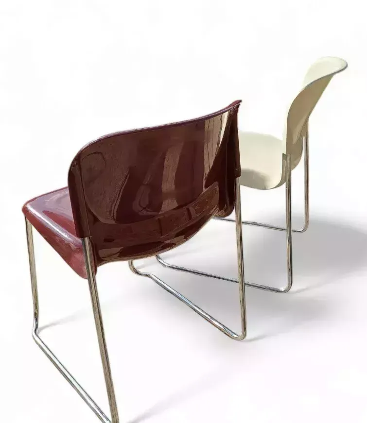 Six Mid Century Model Sm400k Chairs Designed By Gerd Lange West Germany 1980 photo furniture