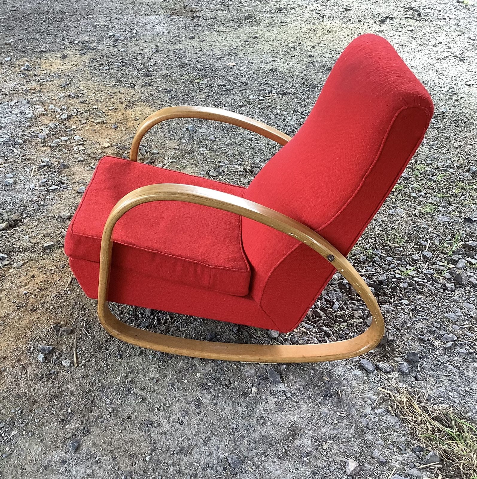 1960's French Rocking Chair, 1960s photo Furniture