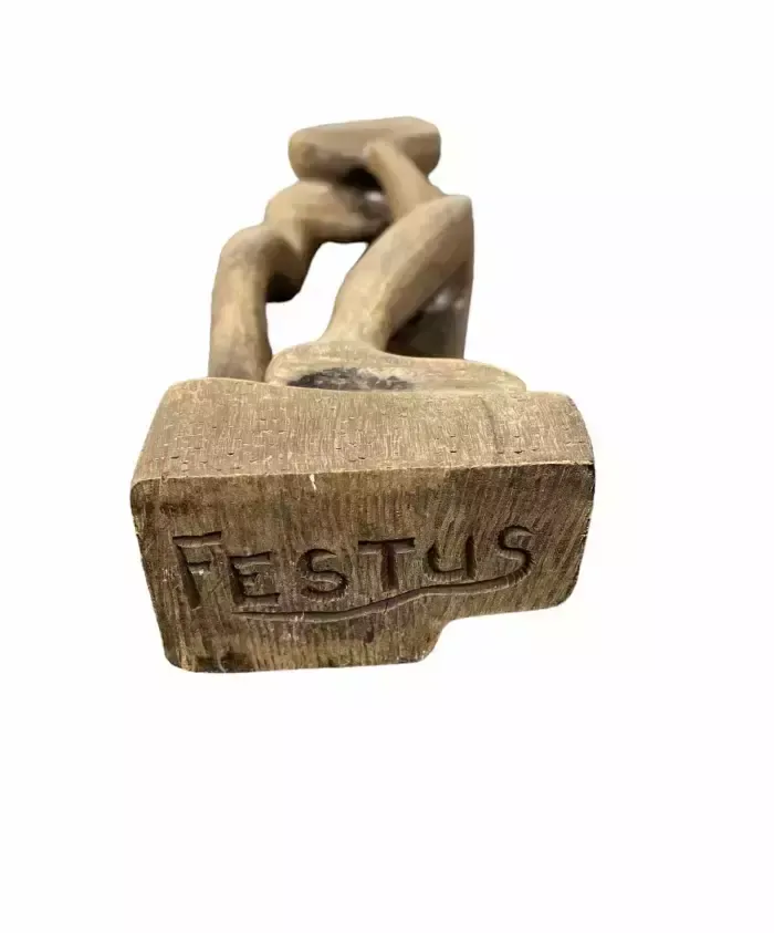 Festus O. Idehen (Festus O. Idehen), African Thinker, Wood Carving photo vinterior