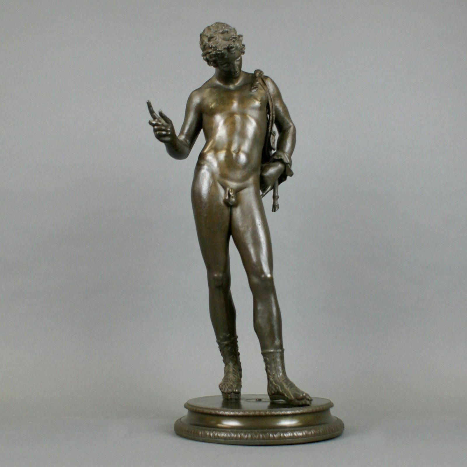 Bronze A Figure Of Bacchus Copied From Pompeian Original photo Art