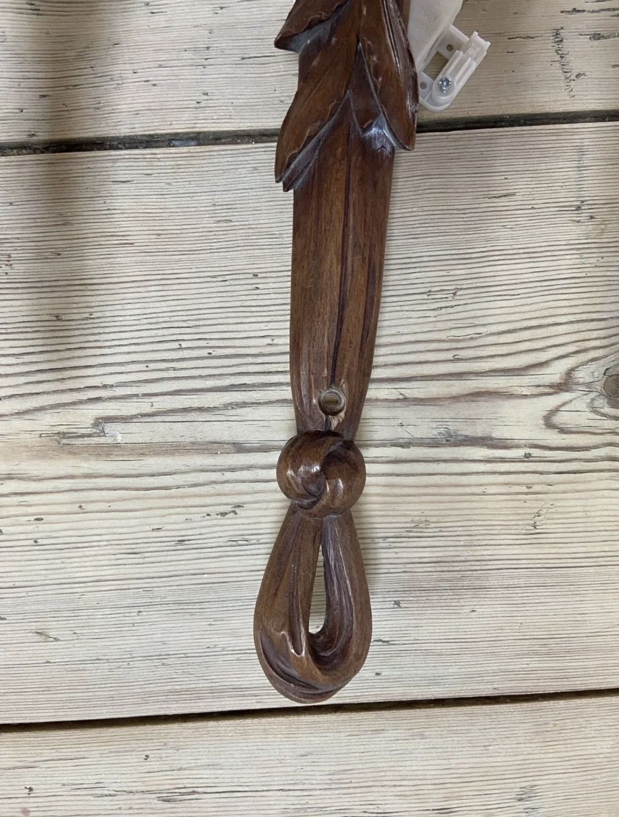 A Pair Of Carved Wood 18th Century Italian Rococo Wall Lights photo vintage