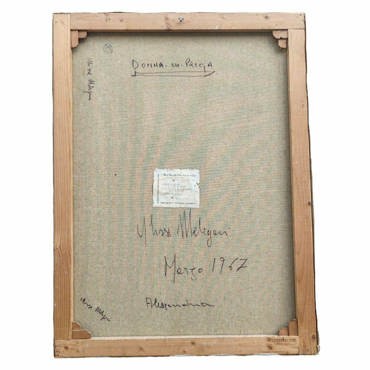 Ulisse Melegari (né en 1935) Donna Che Prega photo 329.0