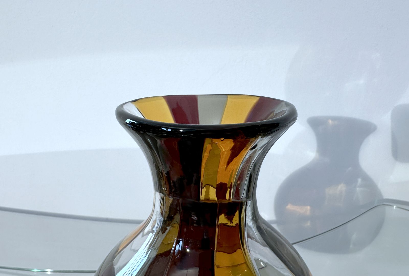 Venini   Vase By Fulvio Bianconi Mod. Pezzato ' Istanbul ' 1950   Acid Signature photo for sale