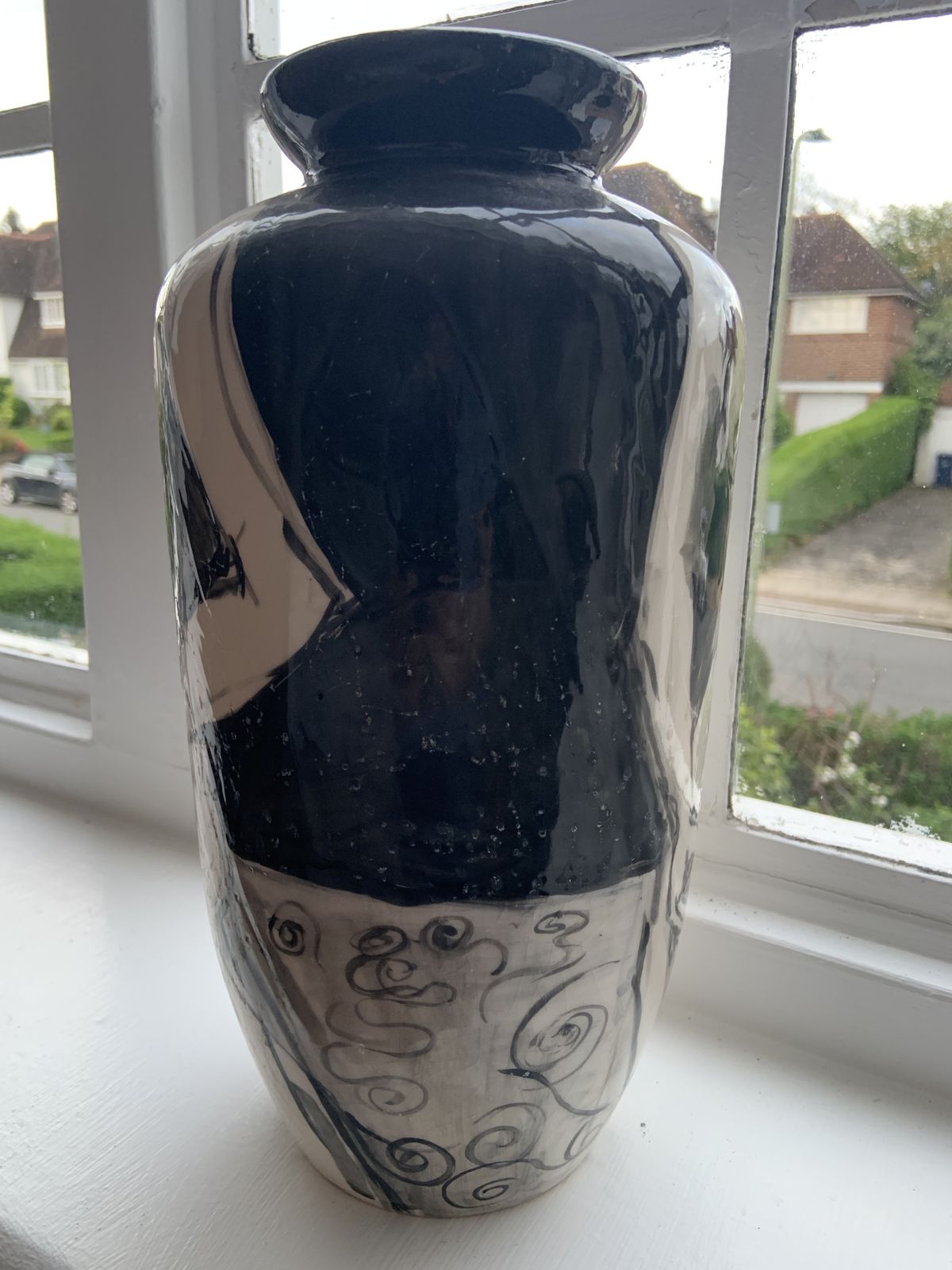 Fine Art Ceramic Vase 'Modesty Leaf 1' (Naked Vessels Range )Edition Numbered 5 With Authentication Created By Dave And Laura Froude, Folkstone, England photo for sale