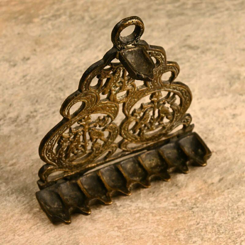 Moroccan Hanukkah Lamp, 1800s, Antique photo vinterior