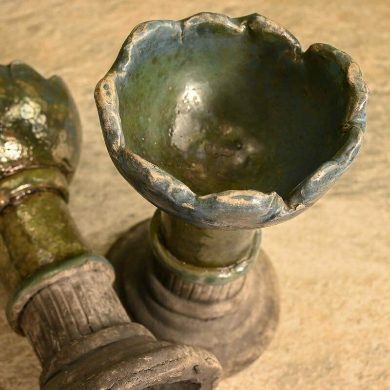 Studio Pottery Candle Holders, 1980s photo furniture