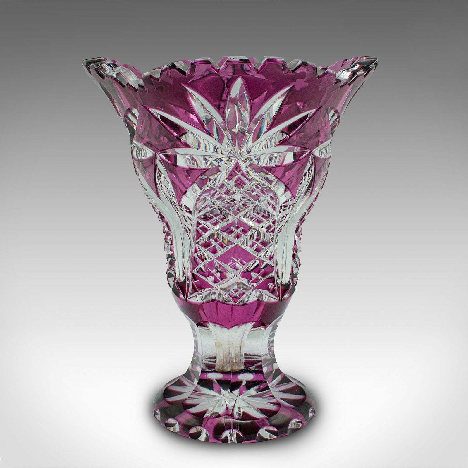 Antique Decorative Vase, English, Cut Glass, Flower Pot, Late Victorian, C.1880 photo Home Decor