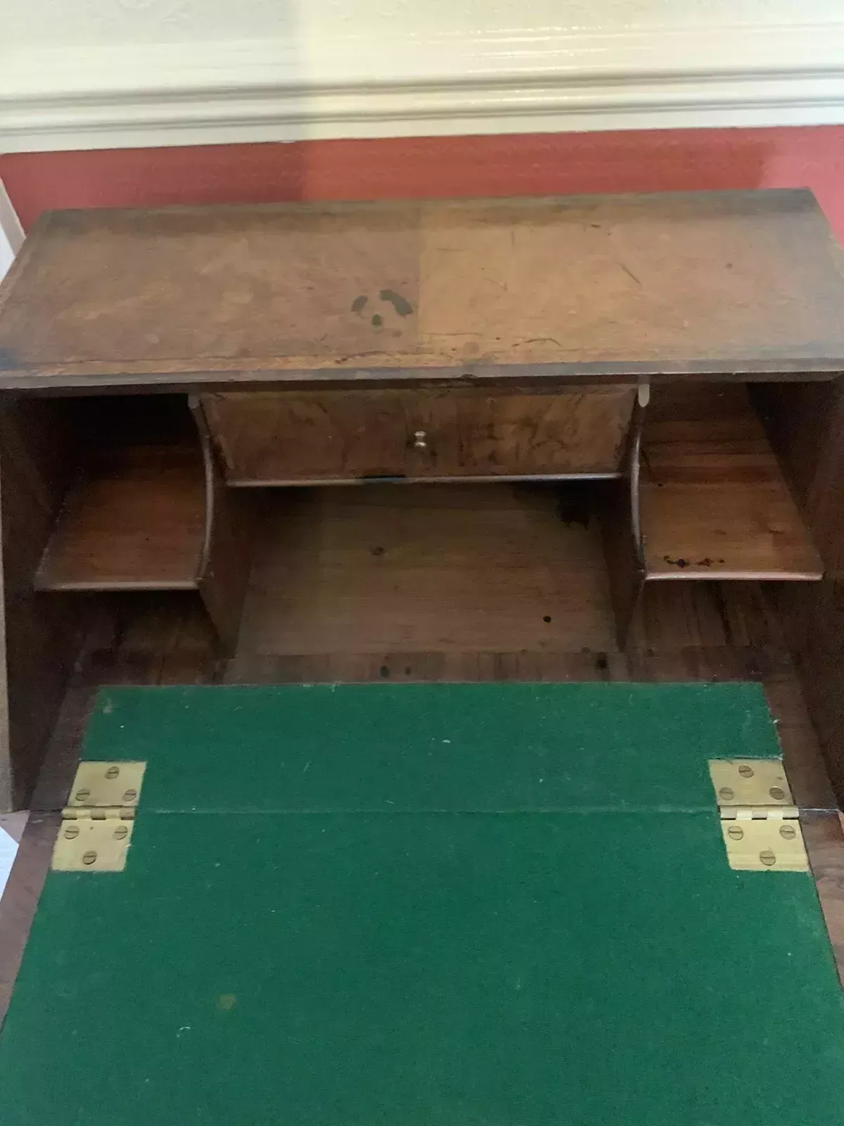 Quality 19th Century Inlaid Walnut Antique Bureau Of Diminutive Proportions photo buy