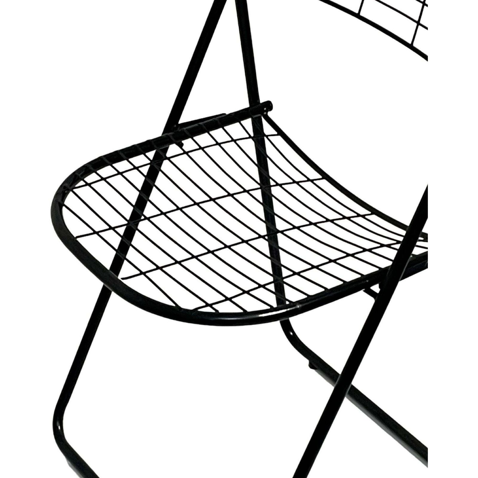 Niels Gammelgaard   Ikea   Wire Chair   Foldable   Black   Multiple In Stock   1980's photo 162.0