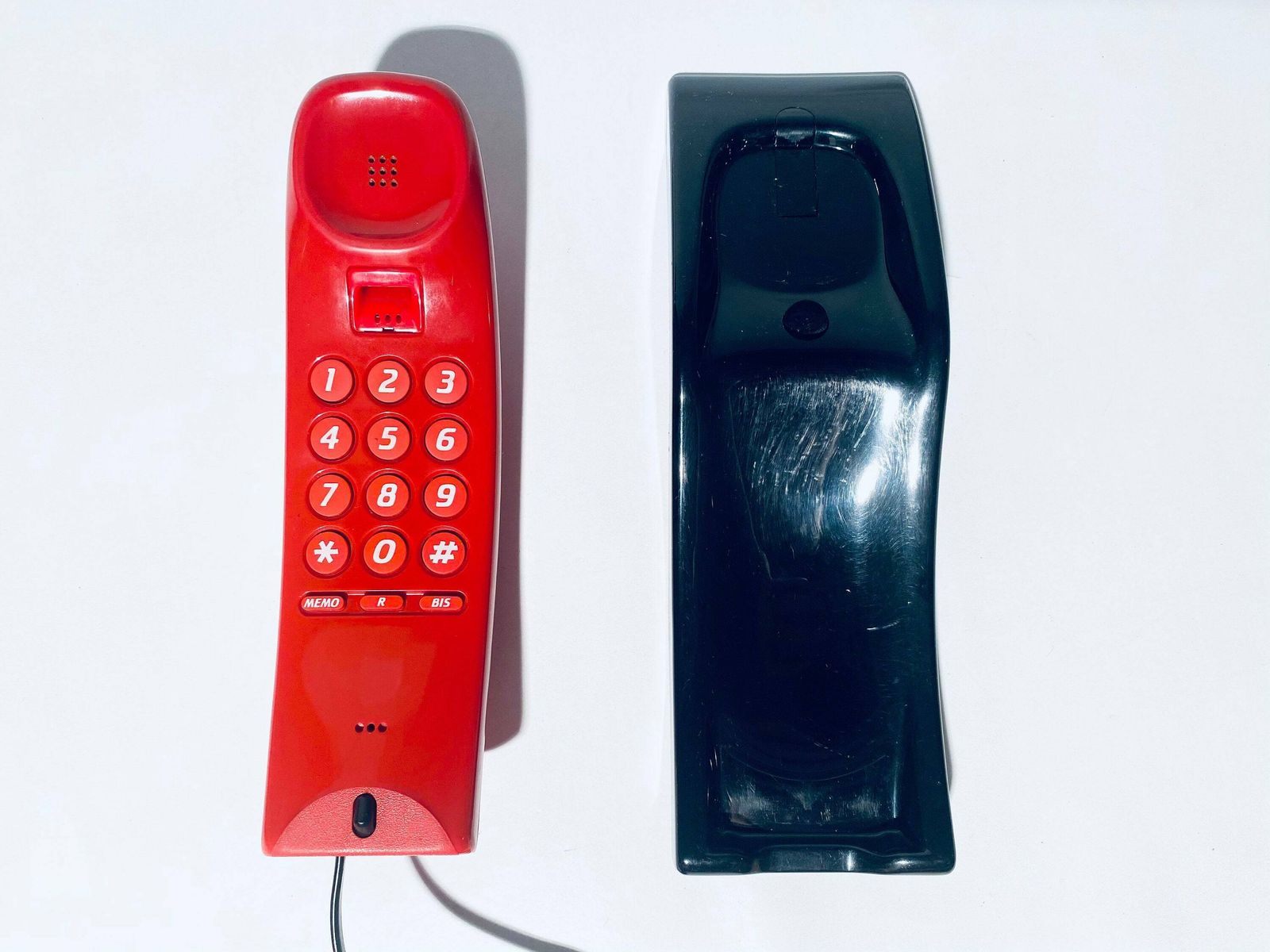 1980s Red Home Telephone Voile Matra / Vintage French Design photo for sale