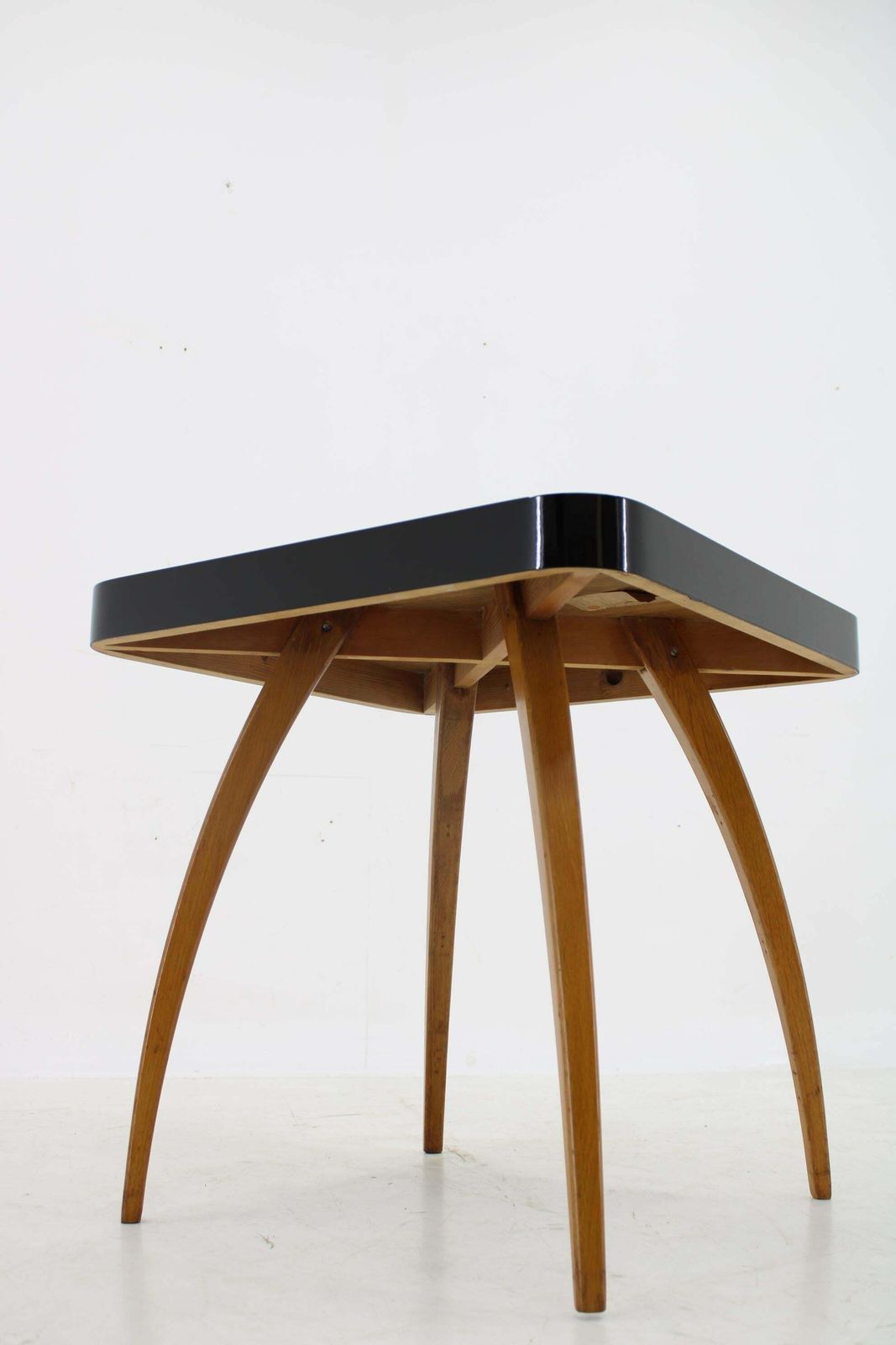 photo furniture 1950s Jindrich Halabala Restored H259 Coffee "Spider" Table, Czechoslovakia