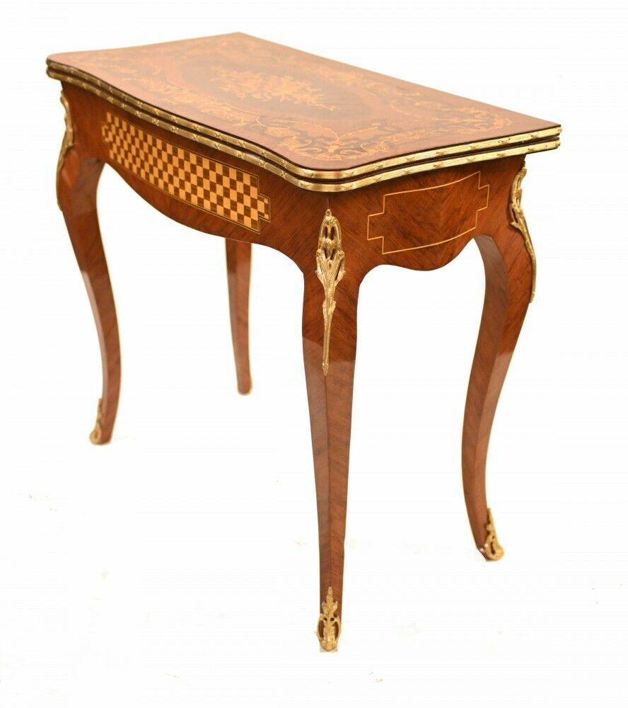 photo furniture Louis XVI Games Table Inlay Chess Board French