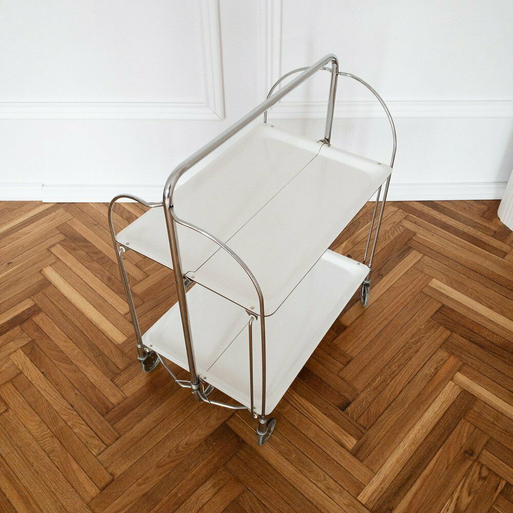 Furniture Mid Century Modern German Bar Cart, 1970s photo