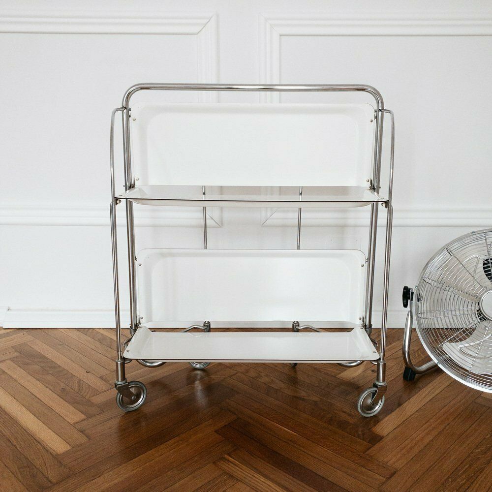 photo vinterior Mid Century Modern German Bar Cart, 1970s