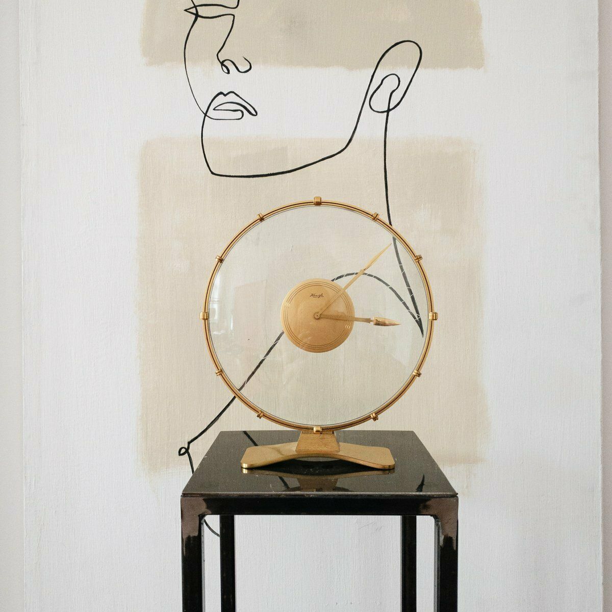 Art Deco Table Clock By Heinrich Möller For Kienzle International, 1930s photo furniture