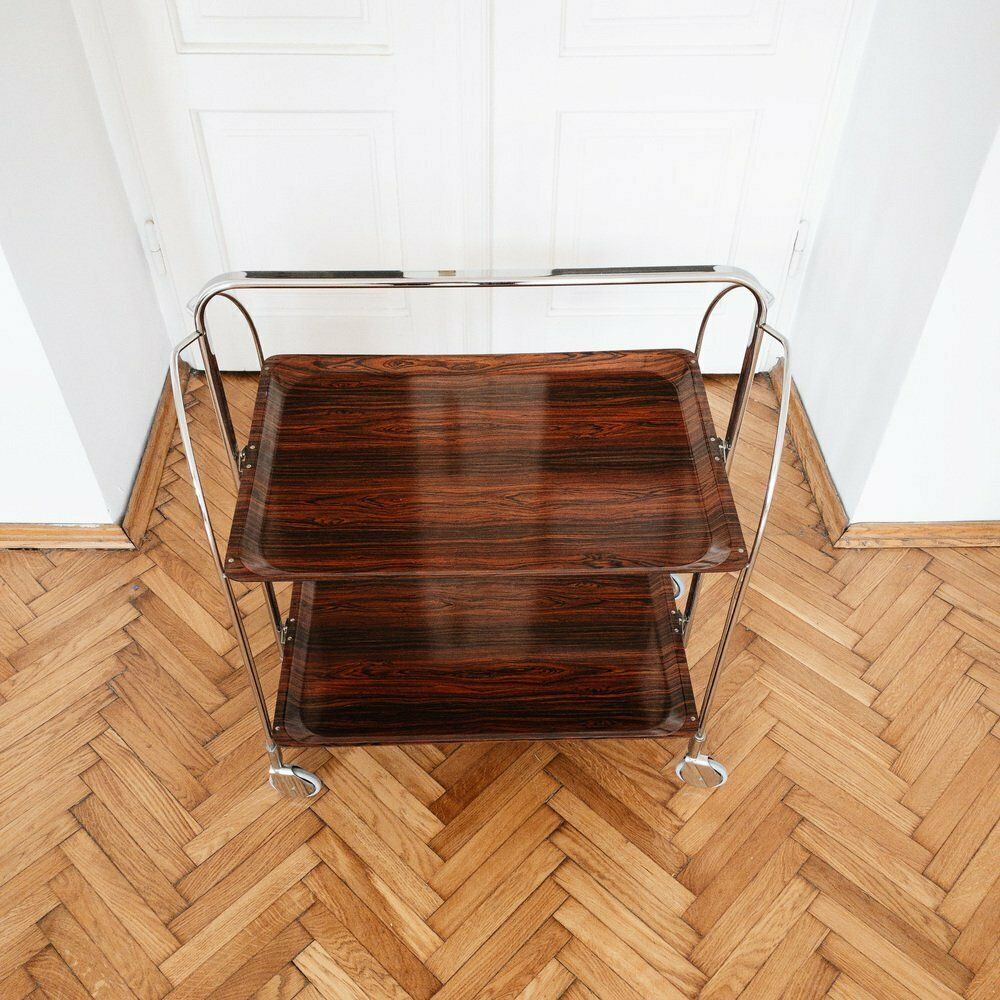 Mid Century Modern German Bar Cart Or Trolley, 1970s photo buy