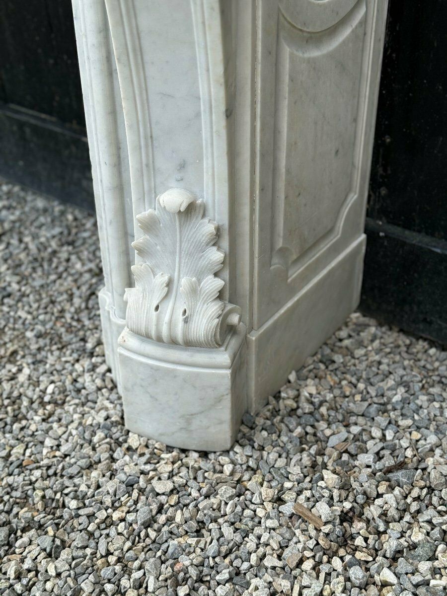 Remarkable Louis XV Style Carrara Marble Mantel, Circa 1880 photo Home Fixtures
