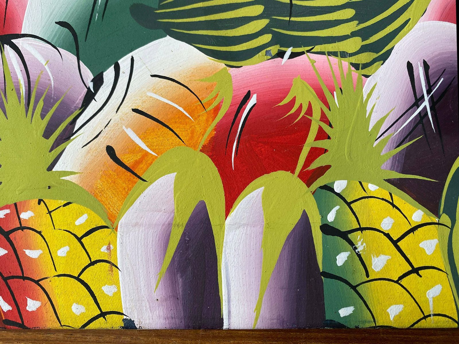 A Colourful African Fruit Market   Acrylic On A Stretched Canvas   Tourist Art By Rodreiguez photo 250.0
