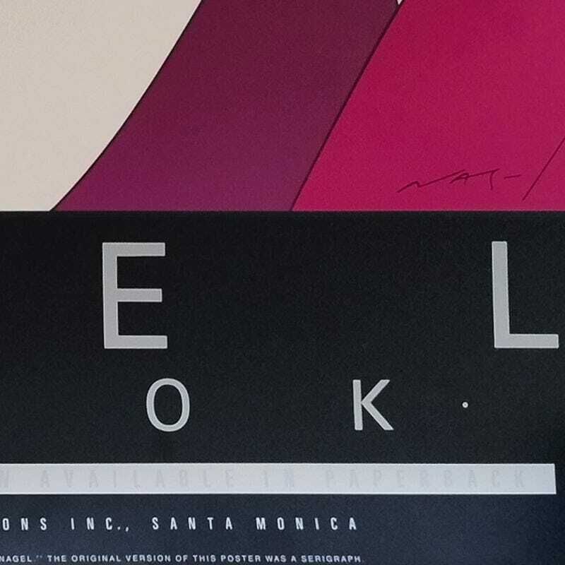 1980s Original Gorgeous Patrick Nagel "The Book" Lithograph. photo buy