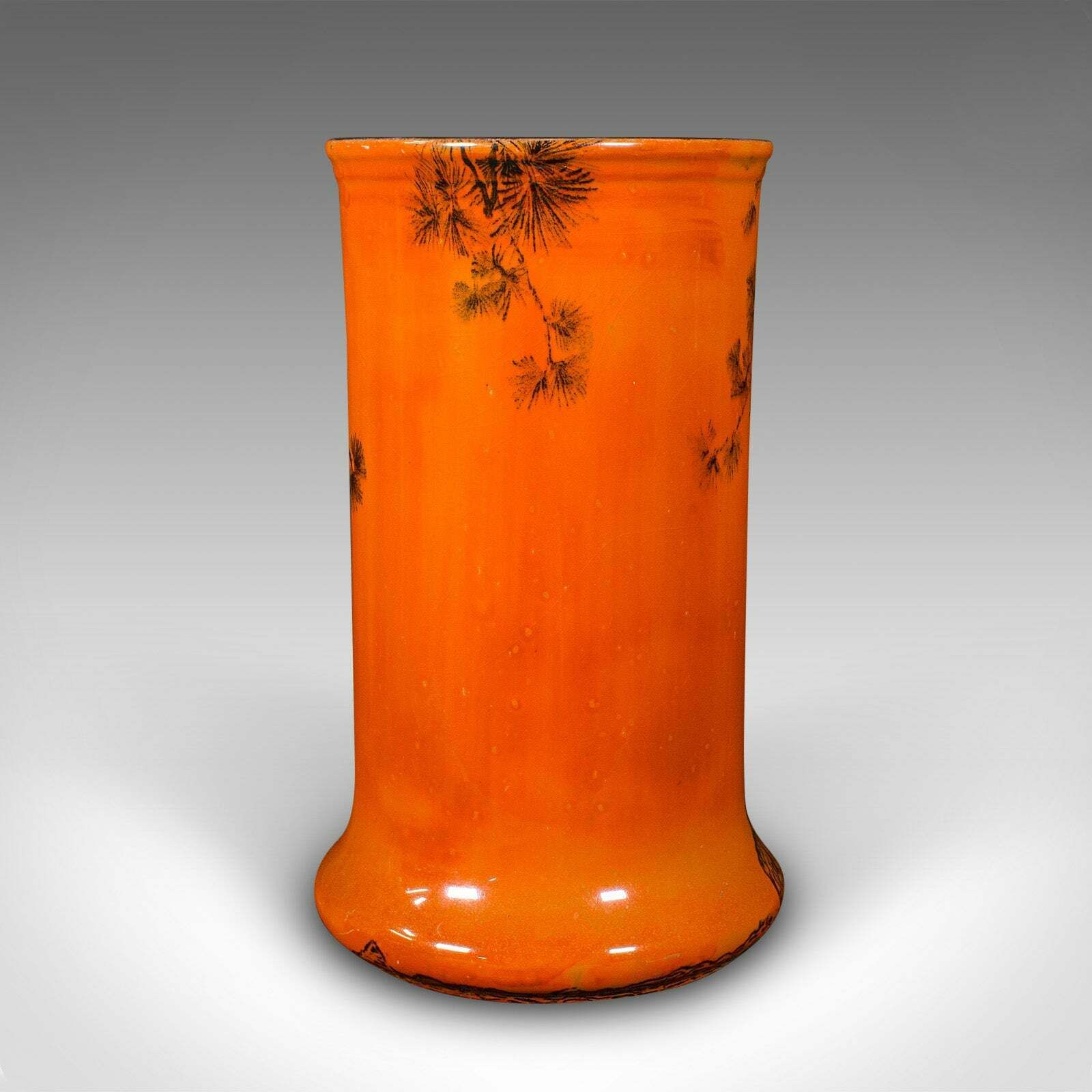 Pair Of Antique Flower Vases English Lustre Ceramic Oriental Taste C 1920 photo vinterior
