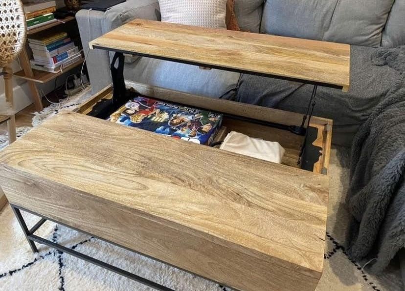 West Elm Industrial Pop Up Coffee Table photo furniture