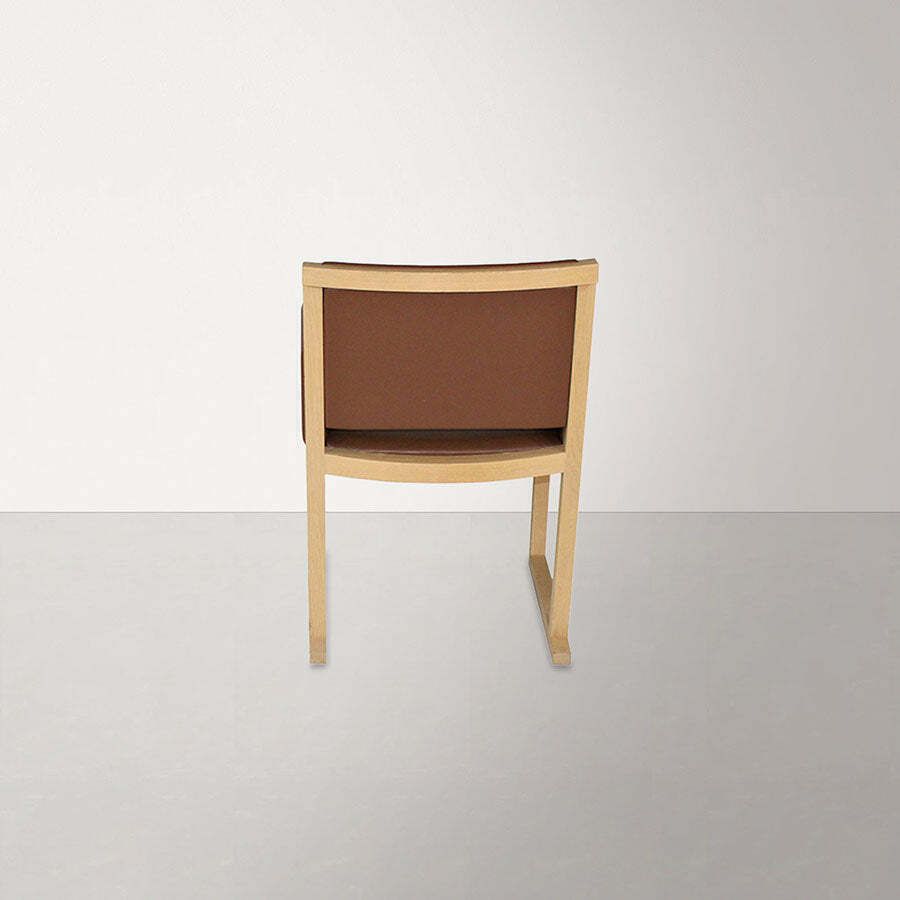 B&B Italia: Musa Chair In Brown Leather   Refurbished photo for sale