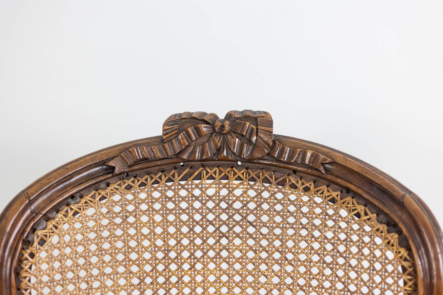 Pair Of “Cabriolet” Armchairs In Walnut And Canework. Louis XV Period. Ls5209325 photo vinterior