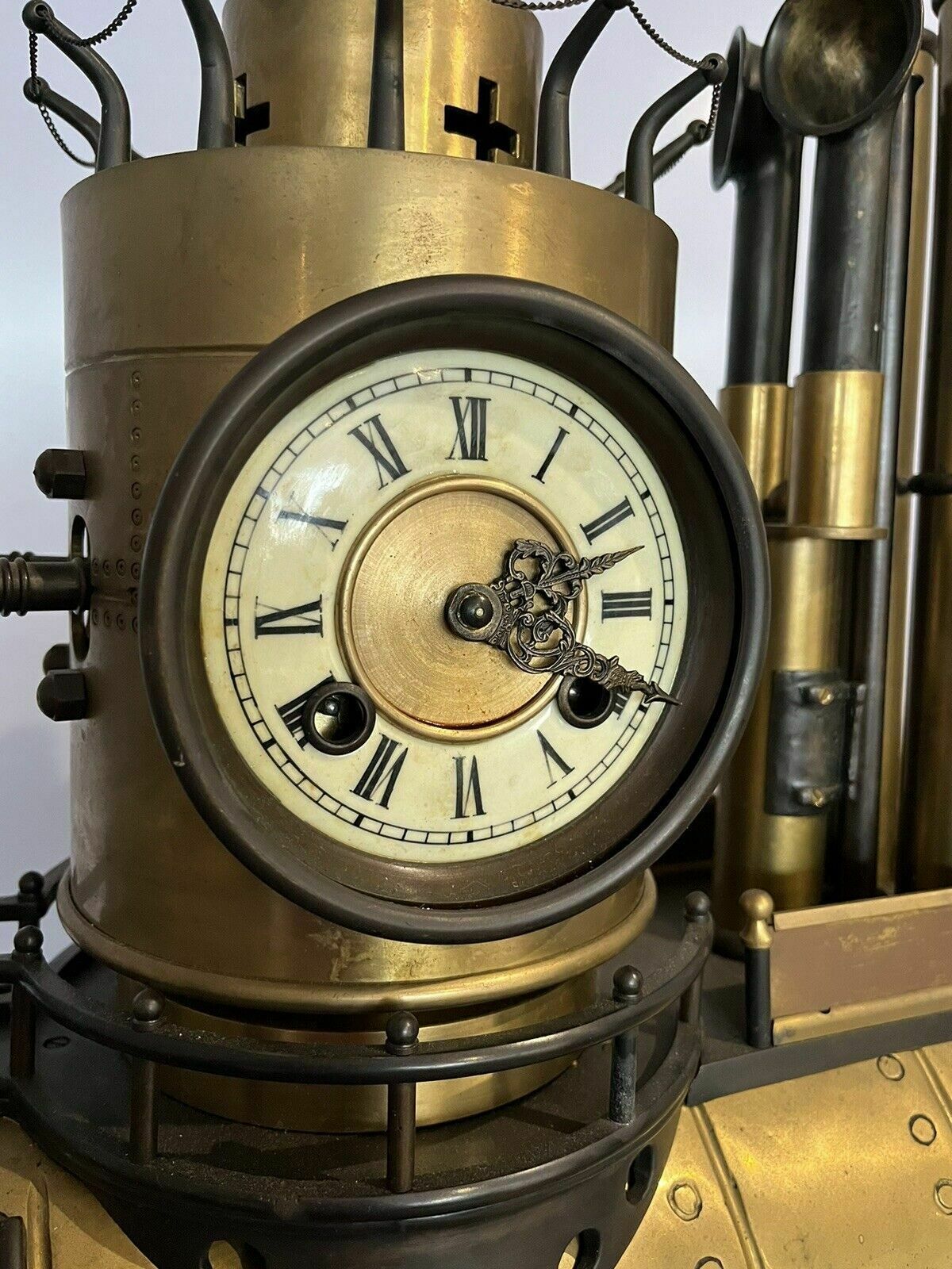 photo buy Submarine Novelty Brass And Metal Industrial Exhibition Clock Huge In Size