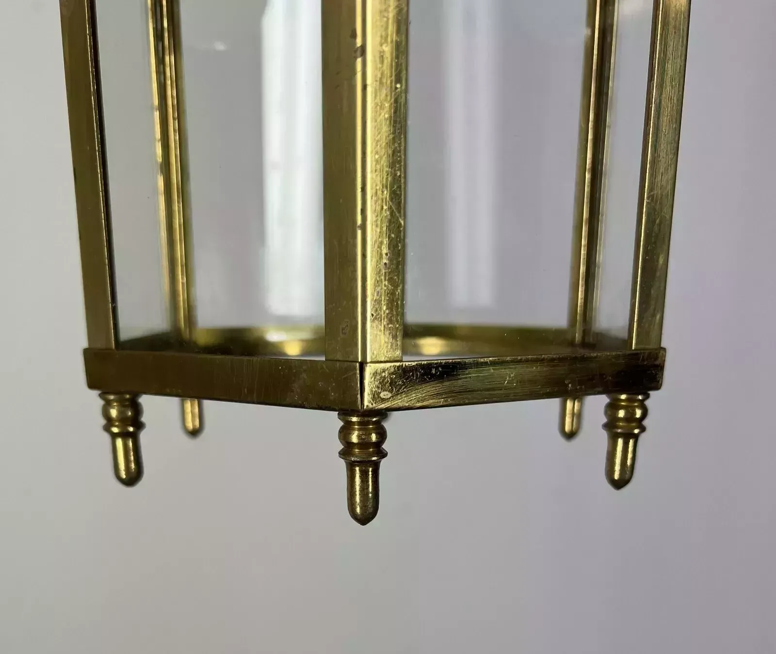 Stunning Ceiling Lamp Made Of Brass Pendant Chandelier photo vintage
