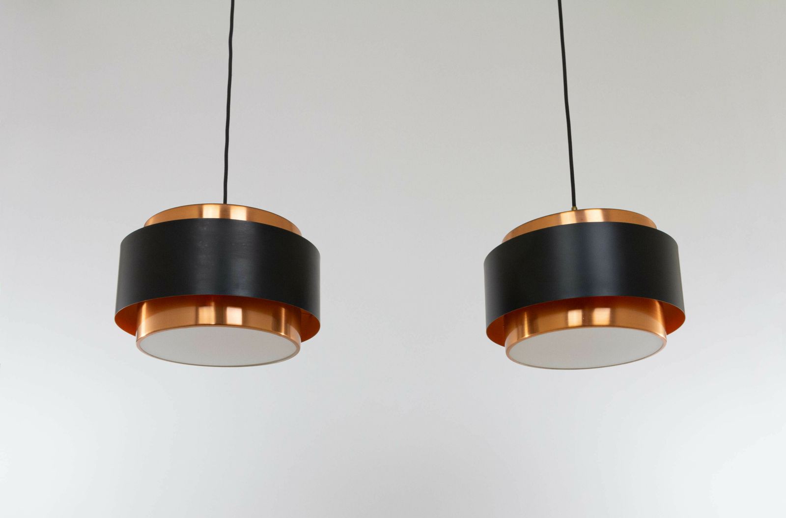 Pair Of Saturn Pendants By Jo Hammerborg For Fog & Mørup, 1960s photo vinterior