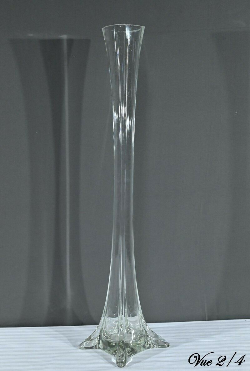 360.0 Important Soliflore Glass Vase, Art Deco Period – 1930 photo