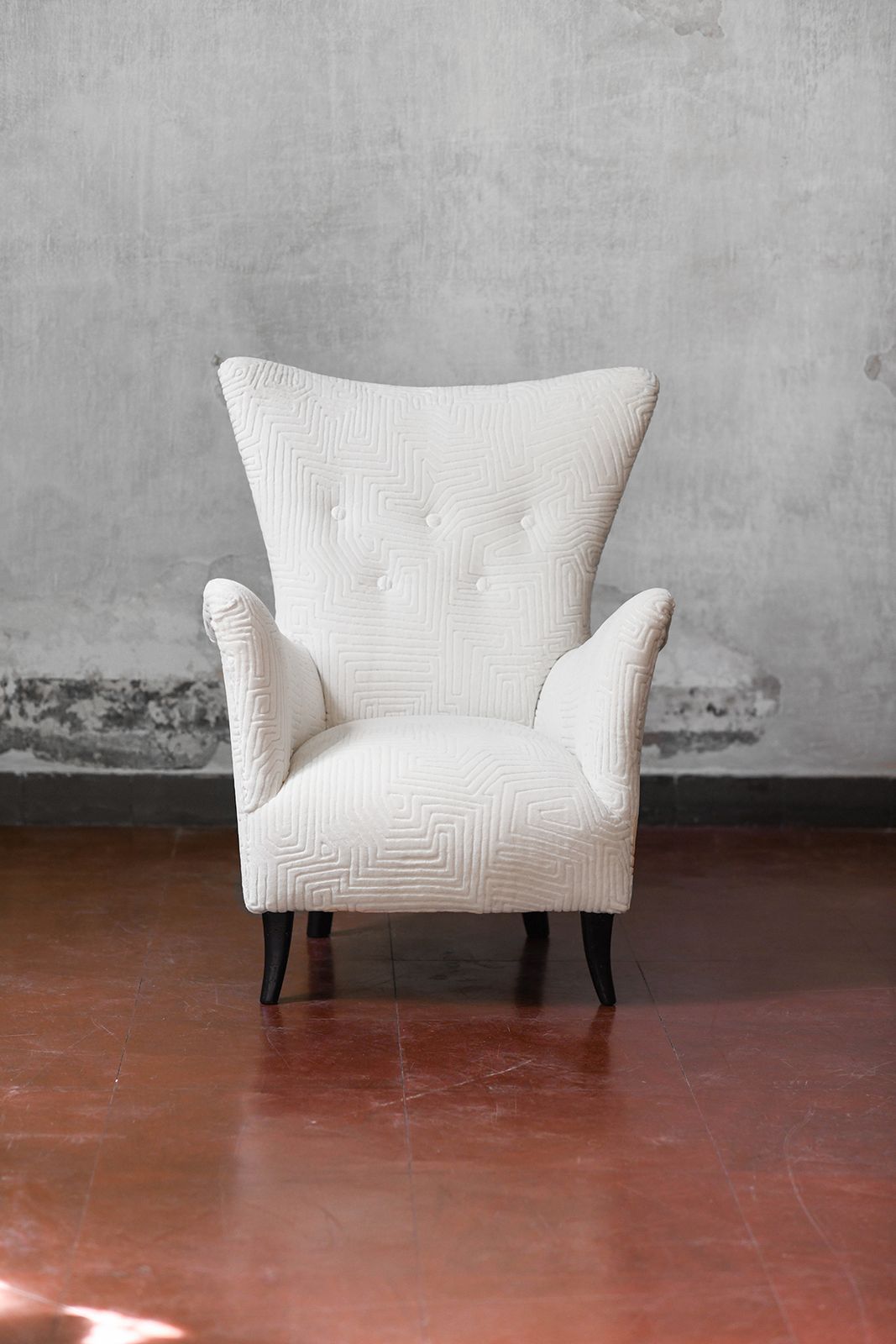 Pair Of Mid Century Armchairs In Dedar Fabric photo buy