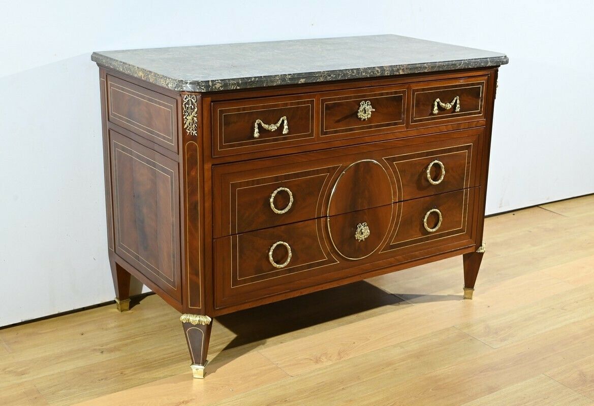 Rare Mahogany Commode, Louis XVI Period – 2nd Part 18th photo furniture