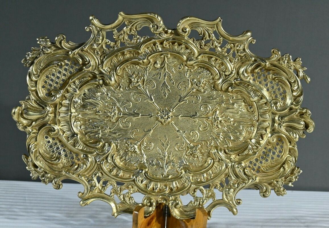 Bronze Center Table Tray, Rocaille Style – Late 19th Century photo Home Decor