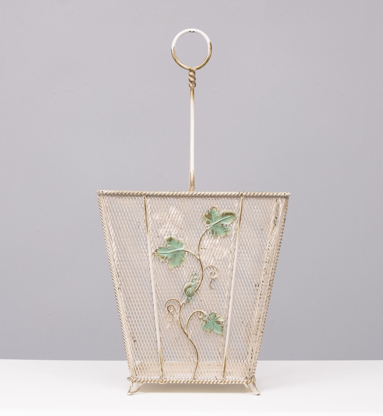 Wrought Iron Snail Umbrella Stand 1950s France