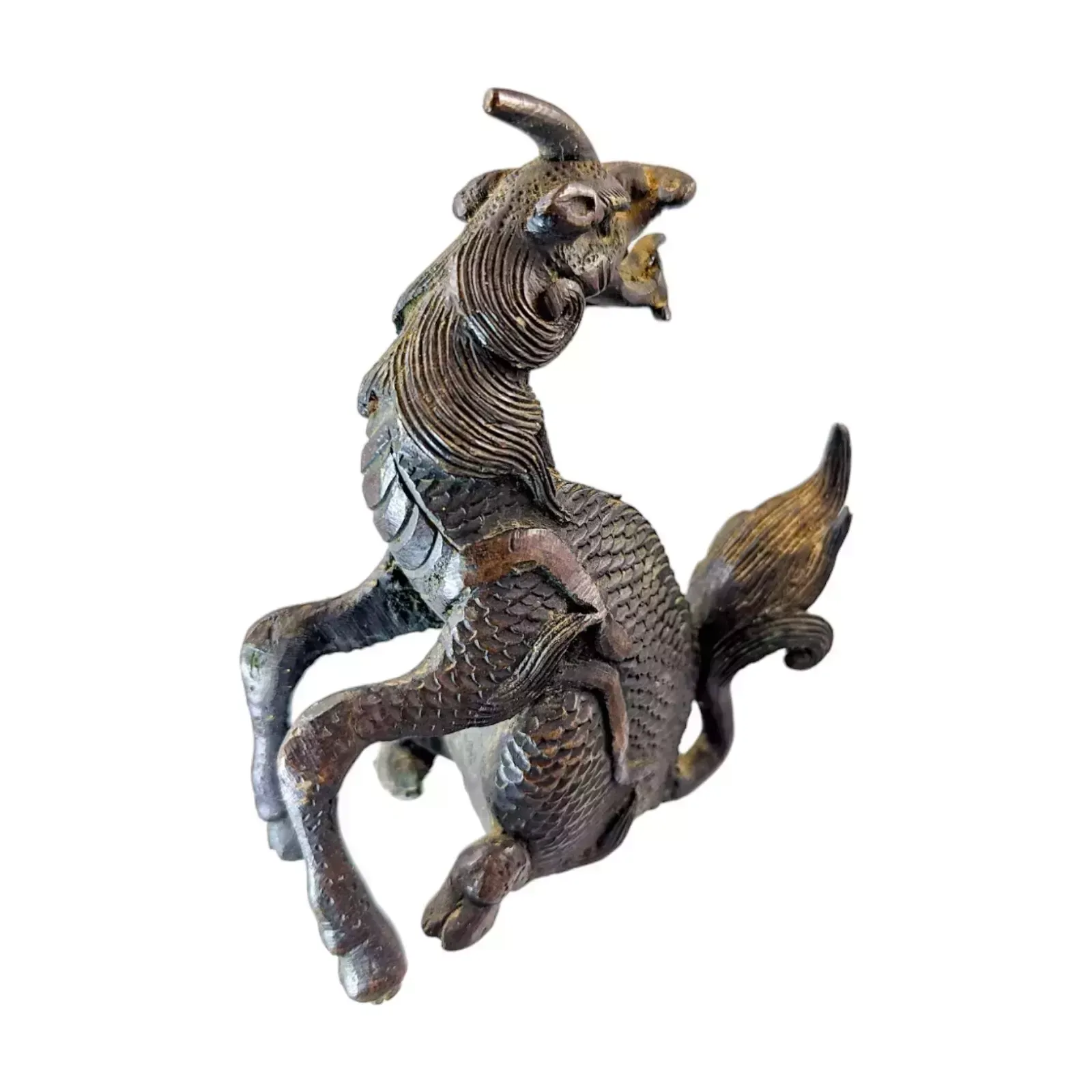 An 18th Or Earlier Chinese Bronze Figure Of Qylin photo Home Decor
