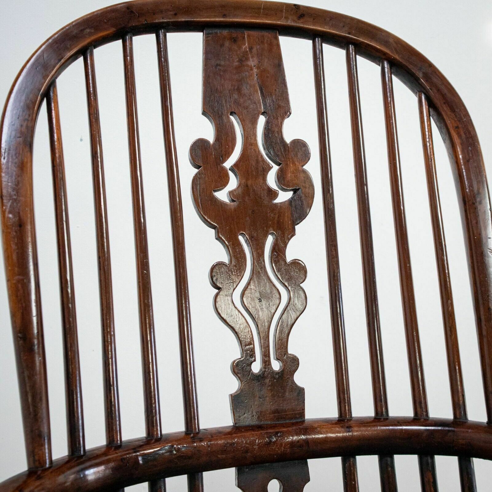 19th Century Yew Rocking Chair By J. Spencer photo vintage
