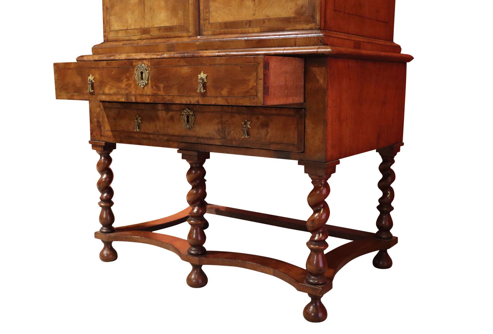 William And Mary Period Burr Walnut Cabinet On Stand photo 10925.0