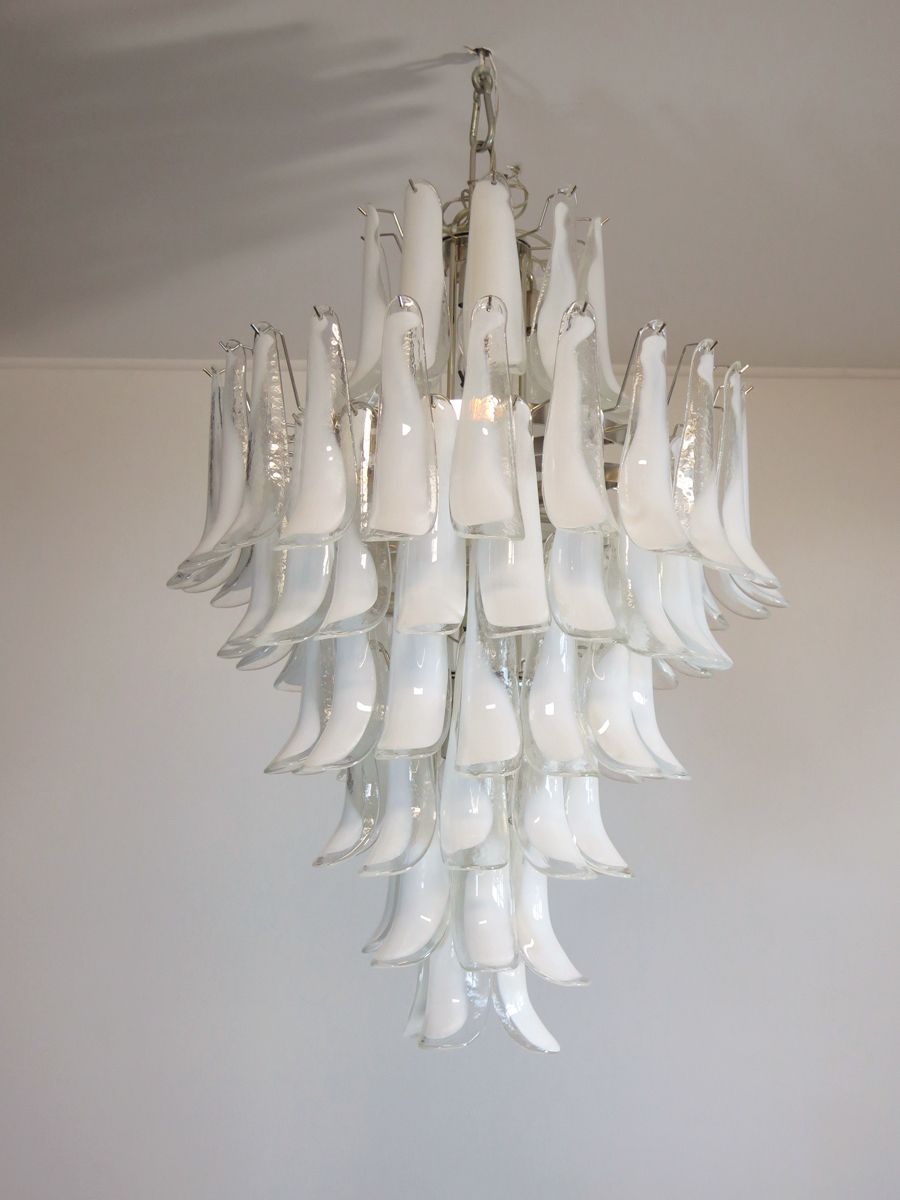 Chandelier Mazzega Murano, Italy   85 Glass Petals photo 1955.0