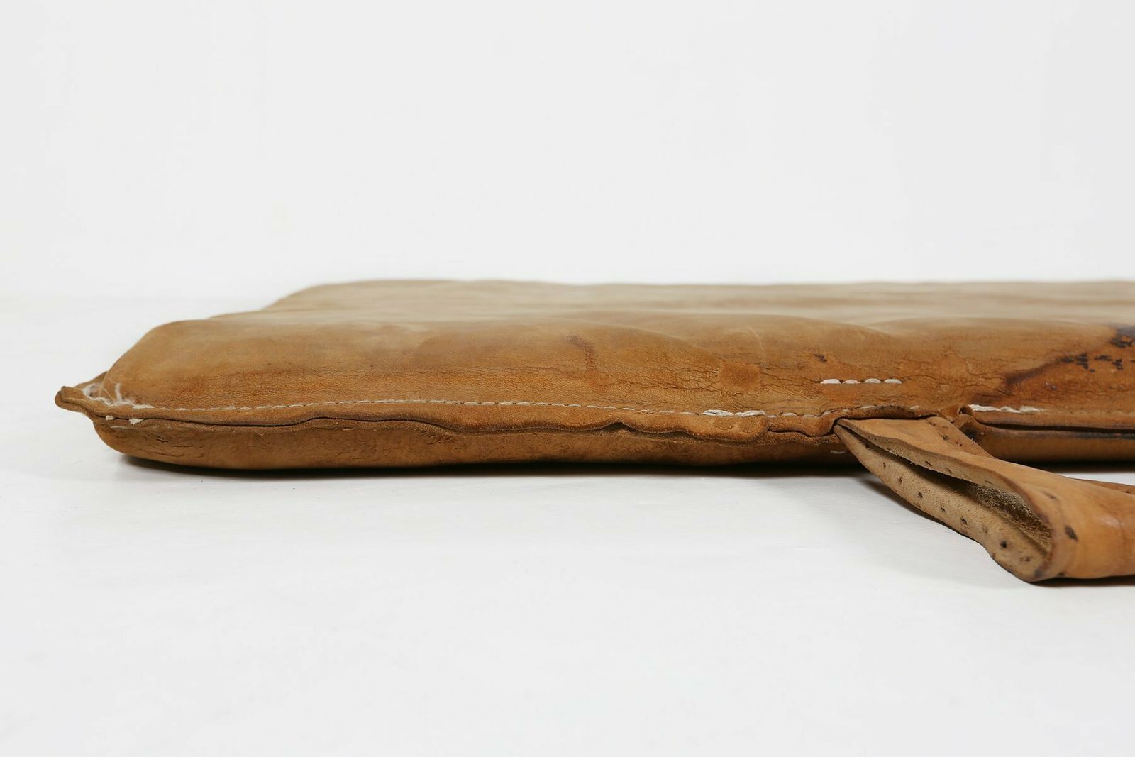 Gym Mat In Brown Cow Leather, Belgium, 1930s photo Textiles