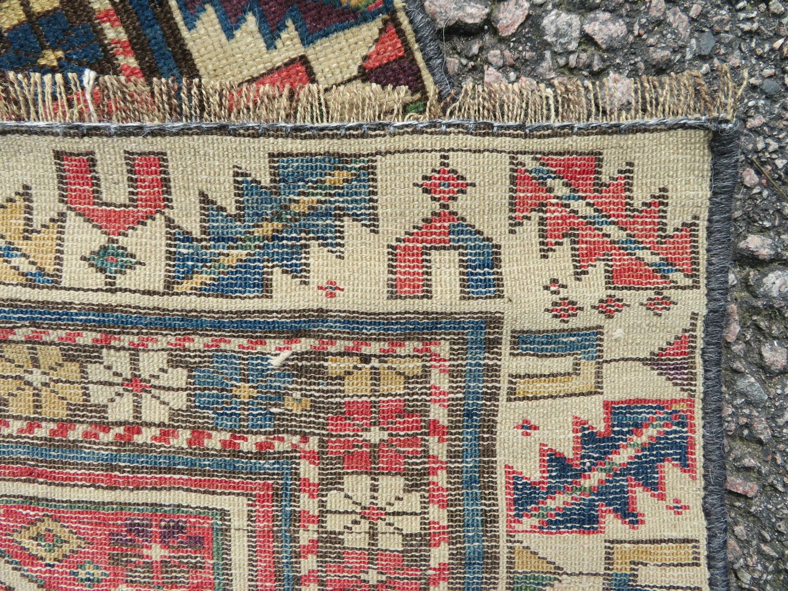 photo for sale Antique Caucasian Shirvan Narrow Runner. 290cm X 87cm.